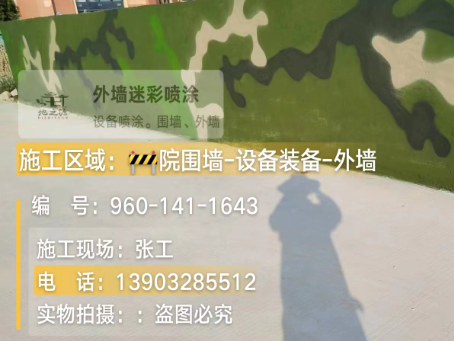 马鞍山 迷彩漆喷涂价格（按平方米计费）